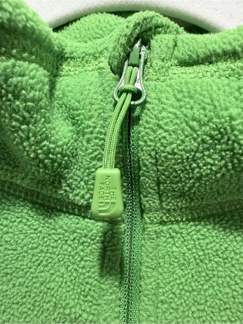 The North Face 1/4 Zip Fleece Pullover Chest Pocket Green Mens Size M